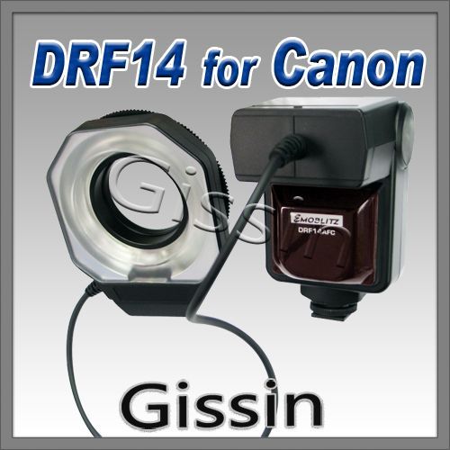 TTL Macro Ring Flash DRF14 for Canon 300D,350D,400D…  