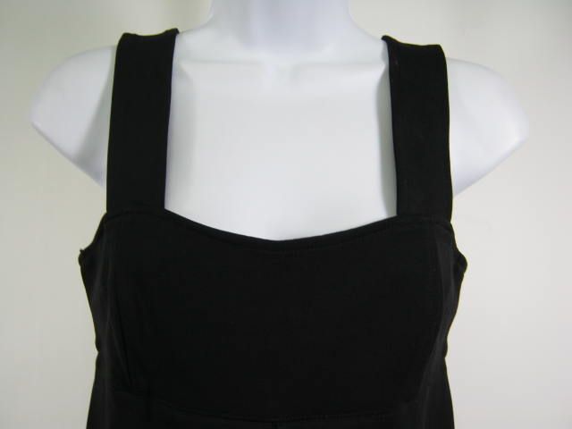 FLAVIO CASTELLANI Black Sleeveless Mini Dress SZ 40  