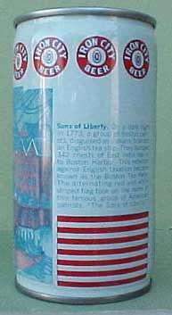 IRON CITY BEER SONS LIBERTY Bicentennial Can Pittsburgh  