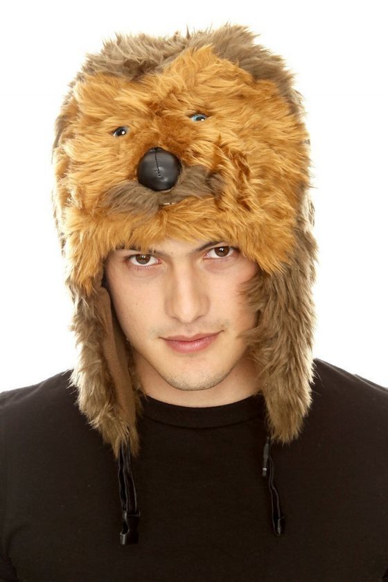 NWT STAR WARS CHEWBACCA FUR HAT BEANIE  