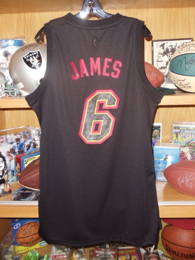 LeBron James Miami Heat Carbon Fiber Jersey NWT SEWN Medium  