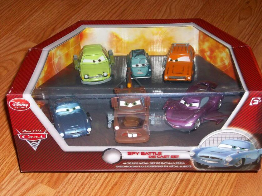   Spy Battle Die Cast 6 Car Set w/ McMissile Shiftwell Mater +  