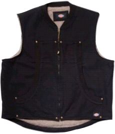 Dickies D9105BK 2XL Sherpa Lined Duck Vest Black 2XLarge  