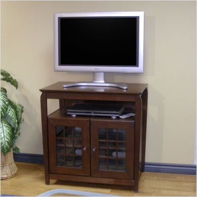 Tech Craft Veneto 32 Highboy TV Stand in Walnut Brown BAY3232 