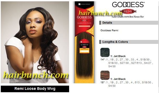 Sensationnel Goddess Remi Human Hair Loose Body Wvg 18  