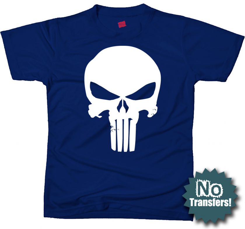 The Punisher Skull Punk Retro Vintage Cool New T shirt  