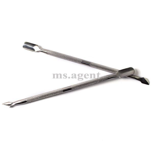   Manicure 2 Way Pedicure Stainless Steel Cuticle Pusher Remover D112