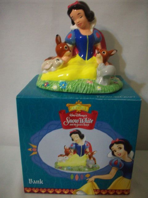 SNOW WHITE DEERS & RABBITS & SQUIRREL BANK MIB #C1309  