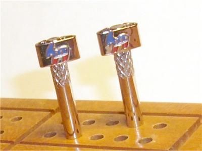 Cribbage Pegs 2 Democratic Donkey Brass/StainlessSteel 076783016996 