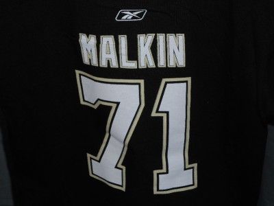 NEW IRREGULAR Evgeni Malkin Pittsburgh Penguins KIDS Large L 7 Reebok 
