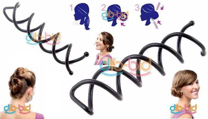 3PCS Beauty Magic Spiral Hair Pin Barrette Clip Stick  