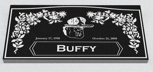 Granite Memorial marker pet grave headstone   