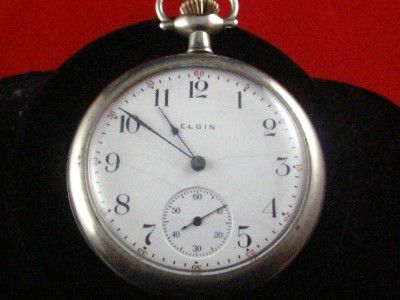 VINTAGE 16S ELGIN POCKETWATCH GRADE 293 RUNNING  