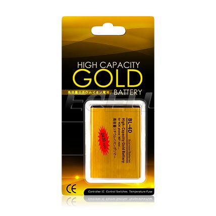 2430MAH HIGH CAPACITY BL 4D GOLD BATTERY NOKIA E5 E7 N8  