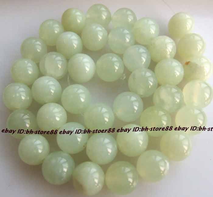 10mm Natural New Jade Round Gemstone Beads 15  