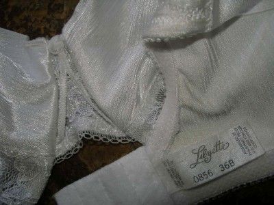 LILYETTE White Sheer Lace UW Bra 856 36B Discontinued  