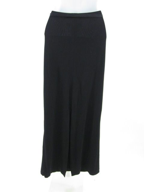 LIDA BADAY Black Drawstring Long Straight Skirt Sz M  