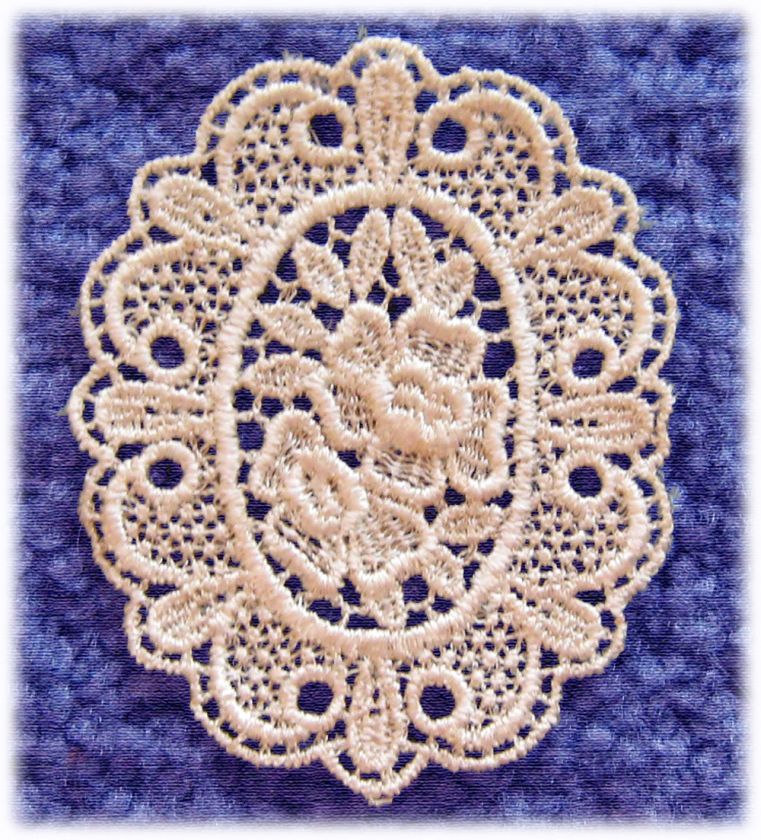 UNIQUE *CAMEOS* RAYON VENISE YOKE NECK LACE APPLIQUES  