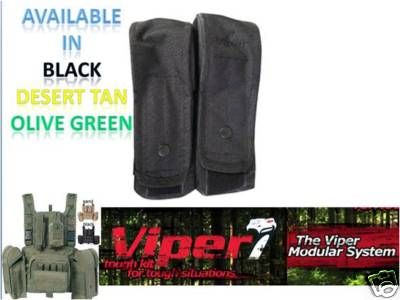 VIPER MODULAR AIRSOFT PAINTBALL AK 47 DOUBLE MAG POUCH  