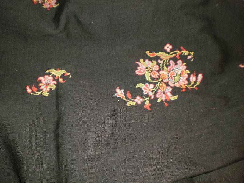 WOOL KASHMIR TYPE Embroidered SHAWL  