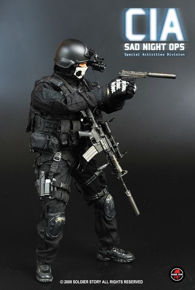 Hot 1/6 SOLDIER STORY CIA SAD NIGHT OPS Toys SWAT USMC MP4 357 Ranger 