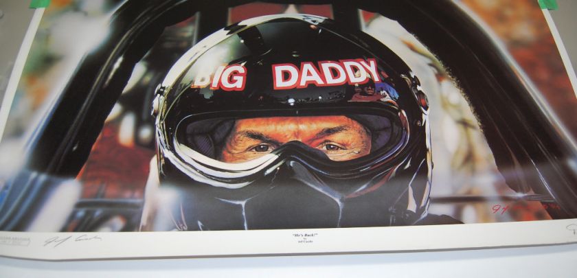 NHRA LEGEND DON GARLITS 20X36 LIMITED EDITION PRINT  