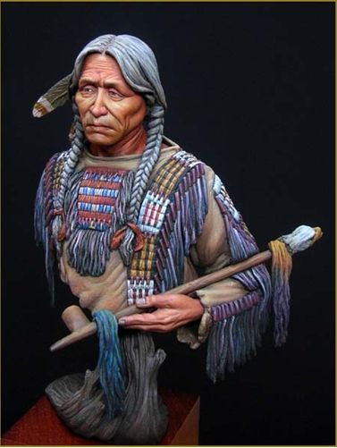 HOBBY MODEL Historical Bust. Sioux Indian Resin KIT  