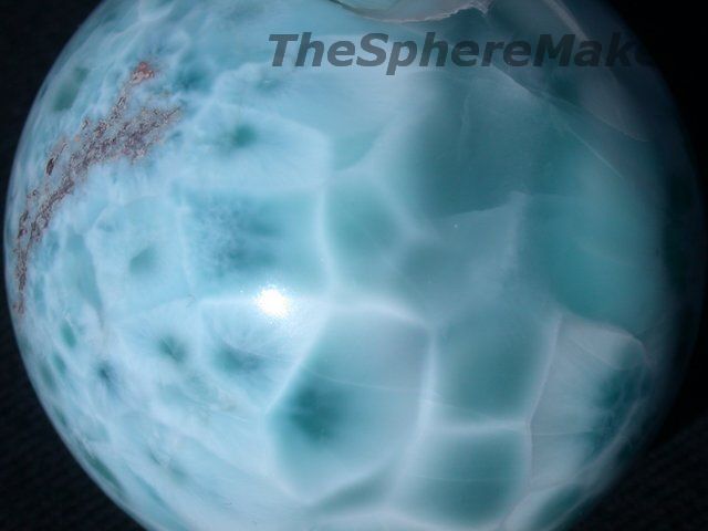 Siaz 2 LARIMAR SPHERE RARE EXOTIC CARIBBEAN GEMSTONE COLLECTORS 