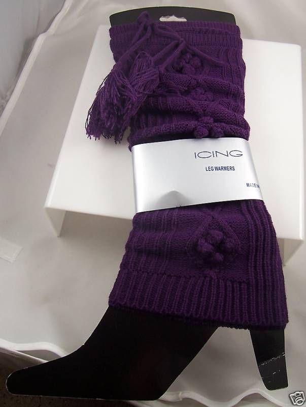 Purple leg warmers Icing one size Leg warmer  