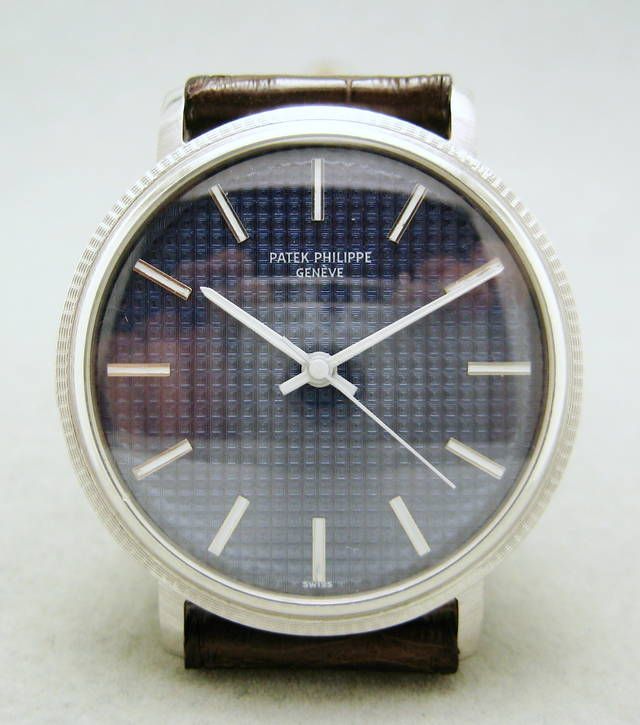   ORIGINAL PATEK PHILIPPE 18K WHITE GOLD AUTOMATIC MANS WATCH  