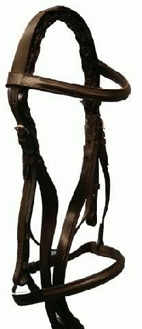 SHOWMAN Classic English Headstall w/Raised Browband  