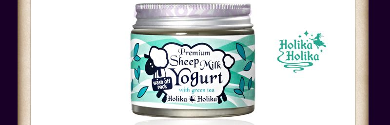 Holika Holika Premium Sheep Milk Yogurt 75ml Masks Peels Korean 