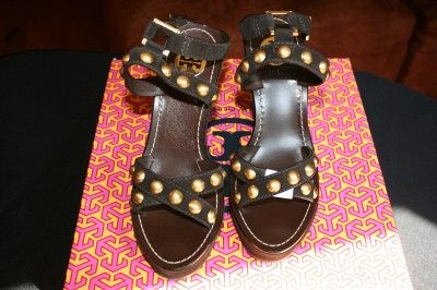 NEW TORY BURCH GROMMET WEDGE SHOES REVA SALE 6 9 10  