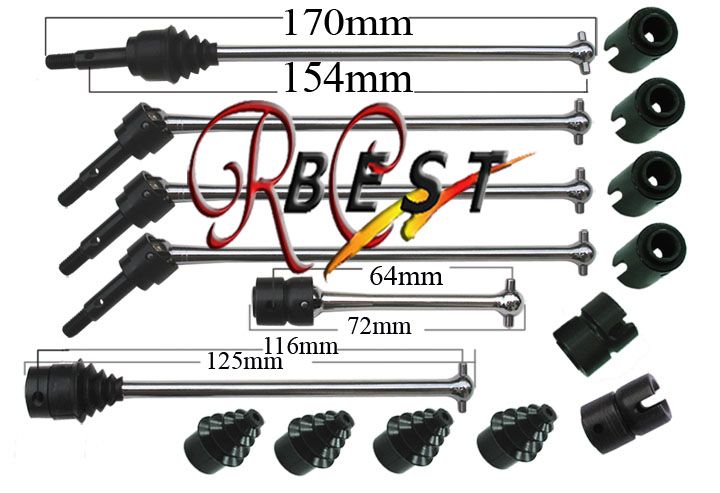 Traxxas E maxx 16.8v Model #3905 Truck CV Drive CVD Shafts   Axle  