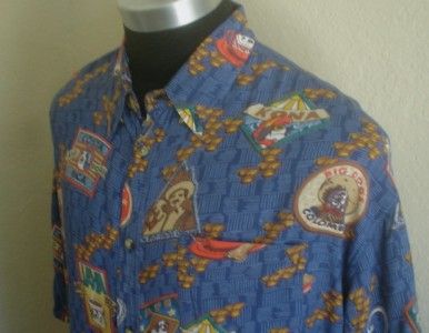 Costa Rica/Columbian Coffee BIG DOGS Bowling shirt 2XL  