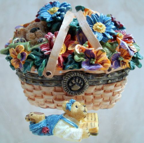 BOYDS BEARS Button Treasure Basket LONGABERGER 393100LB  