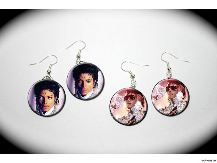 MICHAEL JACKSON Shine   2 pairs of charm EARRINGS  