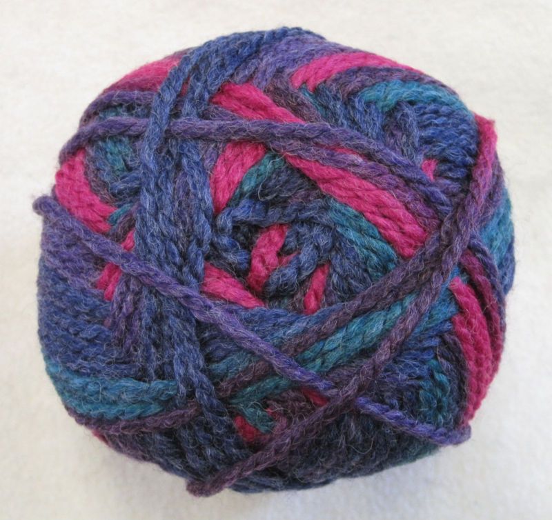 Shetland Chunky washable wool blend yarn PURPLE vari  
