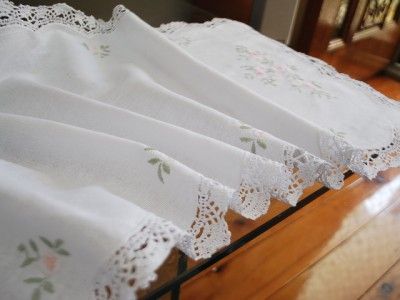 Hand Embroidery Crochet Lace Table Runner 40x114cm  