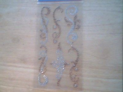 RecollectionsAdhesive Rhinestone FlourishesClear/Gold  