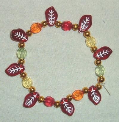 FALL LEAF Design Charm BRACELET *NEW*  