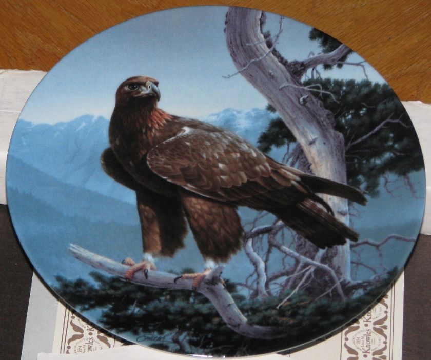 Majestic Birds of Prey Daniel Smith Plate 1988 Knowles  