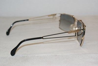 Brand New Cazal Gold & Black Sunglasses Mod. 921 (302) 62 14 & Case 