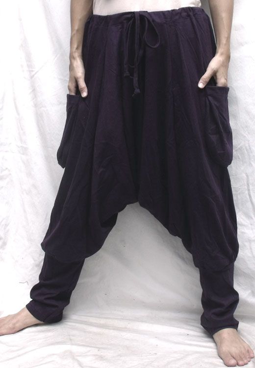 Trendy HAREM Hammer Drop Crotch Sweat Pants Women M L, Men S M  