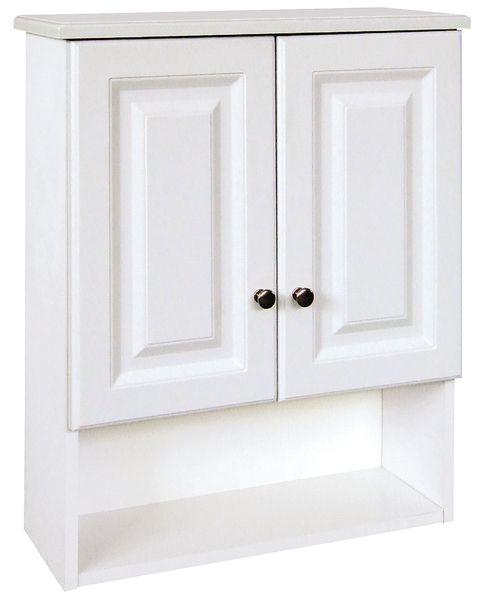 Vanity Bathroom Wall Cabinet Above Toilet White or Oak  