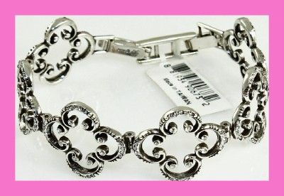 Brighton CRYSTAL BREEZE Silver Bracelet   NWT  