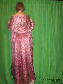 Helen Morley Mauve Dress Gown & Shawl NWT $3,745 Neiman  