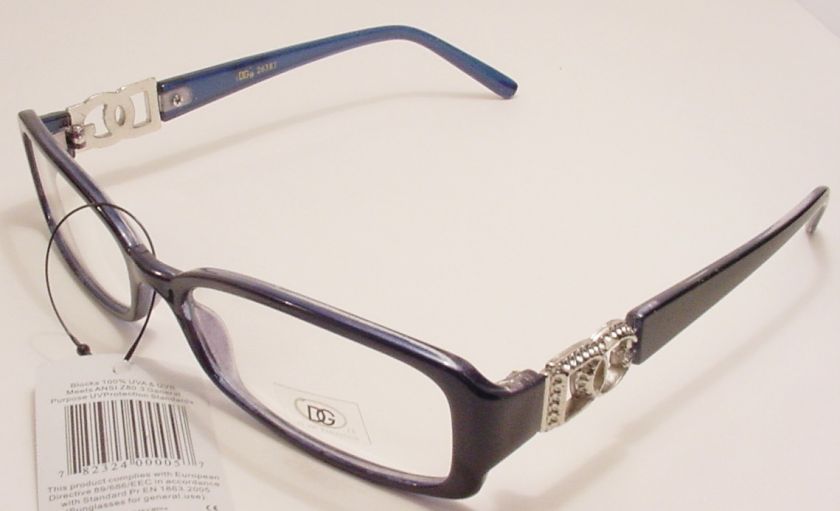 Designer DG 5 Clear Lens Glasses Optical Quality Frames Logo on 