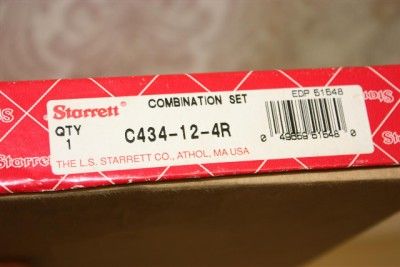 Starrett C434 12 4R Square, Center and Reversing Protractor  