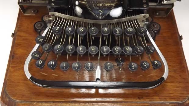 Blickensderfer   Oak Cased Early American Typewriter  